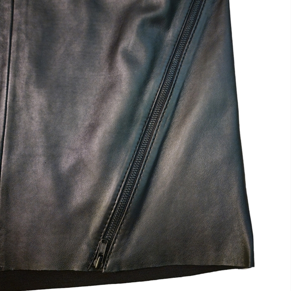Trouve Leather/Rayon Panel Skirt - Picture 7 of 7